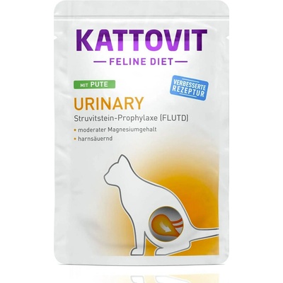 Kattovit Feline Diet Urinary s morčacím 85 g