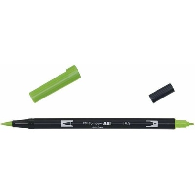 Oboustranný štětcový fix Tombow ABT DUAL - zelená Barva: 195 - Light Green