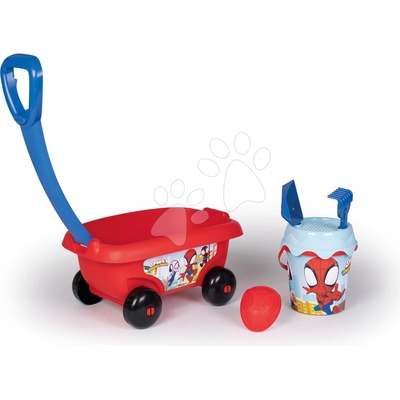 Smoby Vozík na ťahanie Spidey Spiderman Garnished Beach Cart