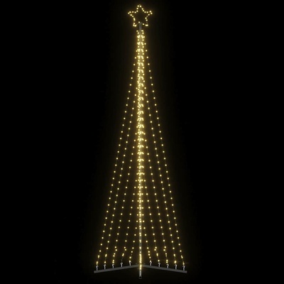 vidaXL LED коледна елха 495 светодиода топло бяло 300, 5 см (4016436)