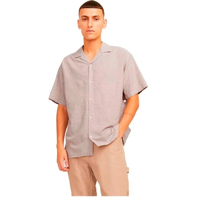 Риза с къс ръкав Jack & jones Blend short sleeve shirt - Grey (Crockery)