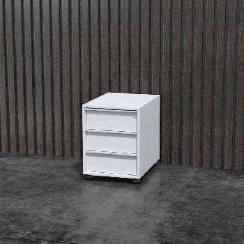 Narbutas Контейнер Nova A от Narbutas, 428 x 600 x 560 mm, бял меламин, бяла вградена дръжка