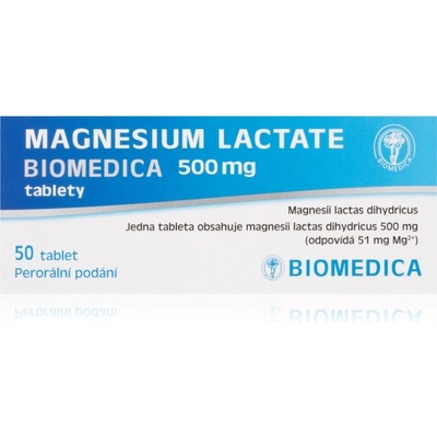 MAGNESIUM LACTATE BIOMEDICA POR 500MG TBL NOB 50