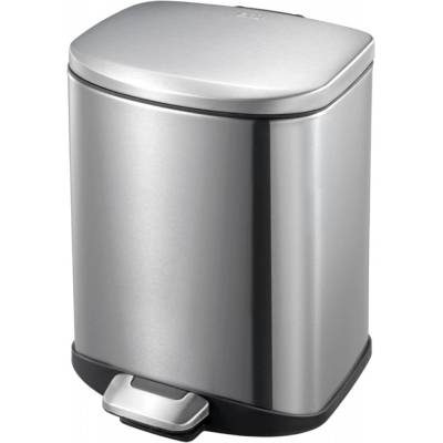EKO-Europe EKO Кош за отпадъци с педал DELLA - 6 литра - мат (EKO 936606 - Matt s/s)