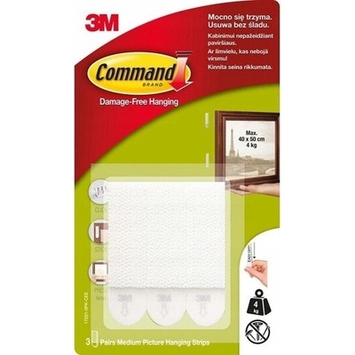 3M Samolepiace prúžky Command Medium na obrazy