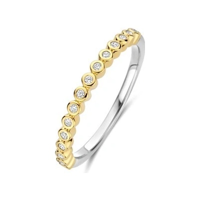 Ti Sento Zlacený prsten se zirkony 12364ZY