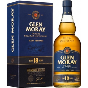 Glen Moray Single Malt 18y 47,2% 0,7 l (kartón)