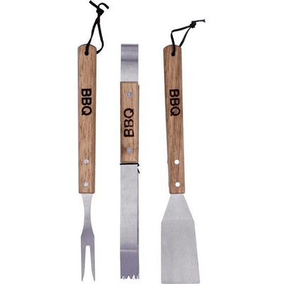 TORO NÁČINÍ GRILOVACÍ BBQ SET 3KS DŘEVĚNÁ RUKOJEŤ_hamashop