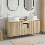 vidaXL Комплект шкафове за баня 3 бр. Дъб сонома 49, 5 x 44, 5 x 65, 5 см (3405739)