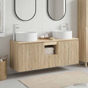 vidaXL Комплект шкафове за баня 3 бр. Дъб сонома 49, 5 x 44, 5 x 65, 5 см (3405739)