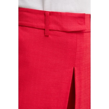 Simona Corsellini Пола-панталон Simona Corsellini дамска в червено с изчистен дизайн с висока талия P25CPPG002 (P25CPPG002)