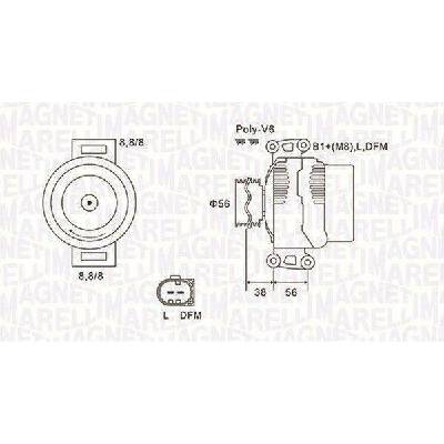 Generátor MAGNETI MARELLI 063731811010