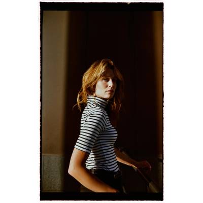 Moodo Тениска с яка на райета Moodo Moodo | Cheren Byal | ЖЕНИ | XXL