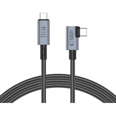Tech-protect Ultraboost Max L kábel USB 4.0 8K / USB-C 240W 1.5m, šedý