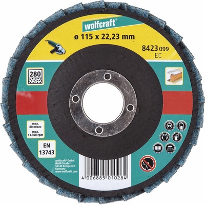 Wolfcraft Wolfcraft brusný lamelový talíř s plstí ø 125 mm 8421099 WLFELN8421099