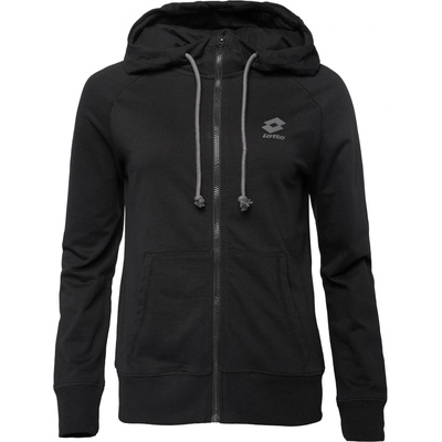 Lotto Smart OG Full-Zip Hoodie čierna tmavo sivá
