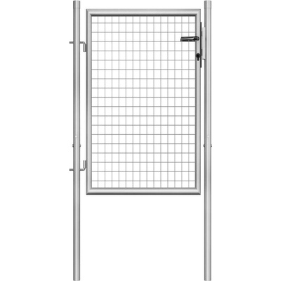 Nabytek XL Zahradní branka pozinkovaná ocel 105 x 150 cm stříbrná