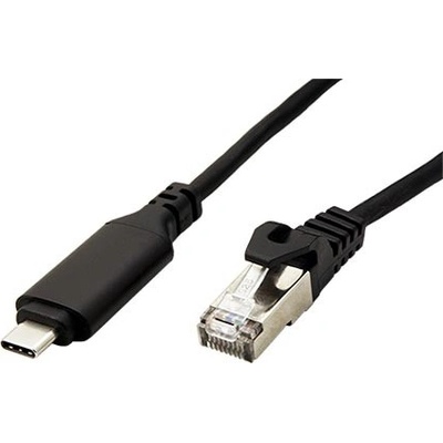 Roline 12.02.1168 USB C(M) -> RJ45M, Gigabit Ethernet, 3m, černý – Zbozi.Blesk.cz