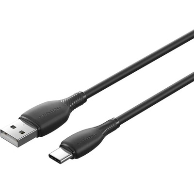 USB кабел Vention USB 2.0 A Male to C Male 3A 0.25M Black - CTWBC (CTWBC)