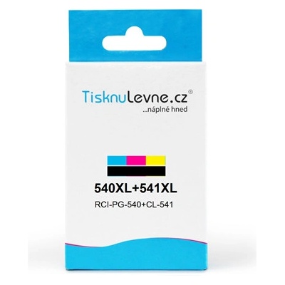 TisknuLevne.cz Canon č.540XL+541XL PG-540XL+CL-541XL (Černý a barevný) - Kompatibil