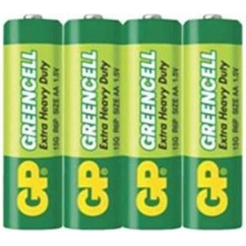 Image 1 of GP Batteries Батерия цинкова, gp, r6 greencell, aa, r6, 1.5v, 4бр (gp-bm-15g-s4)