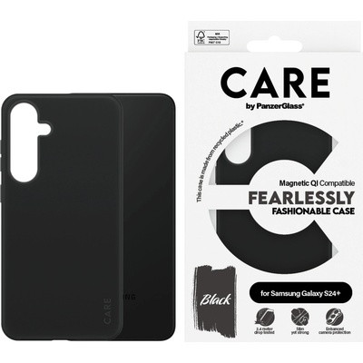 Panzer Гръб CARE by PanzerGlass за Samsung Galaxy S24 Plus, Fashion Black, QI, Черен