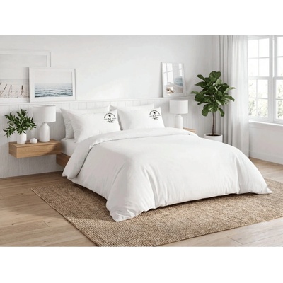 Textilomanie bavlna obliečky PLAIN BEAUTY biele 2 ks 60x70 200x220