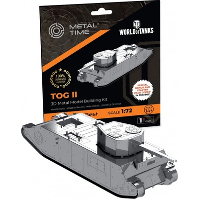 Metal Time Luxusná oceľová stavebnica tank TOG II