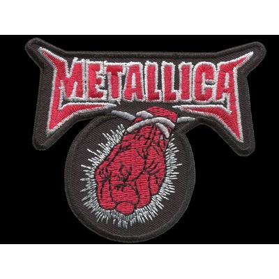 Nášivka METALLICA fist vyšívaná zažehlovací