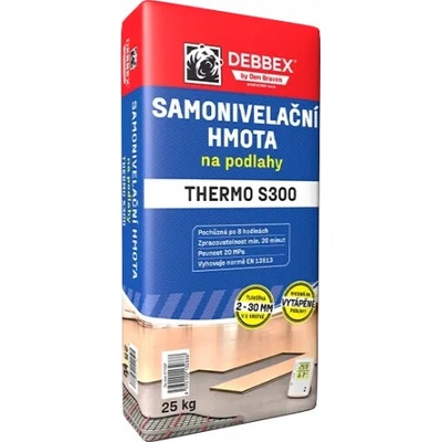 DEBBEX Samonivelační hmota na podlahy THERMO S300 25kg – Zboží Mobilmania