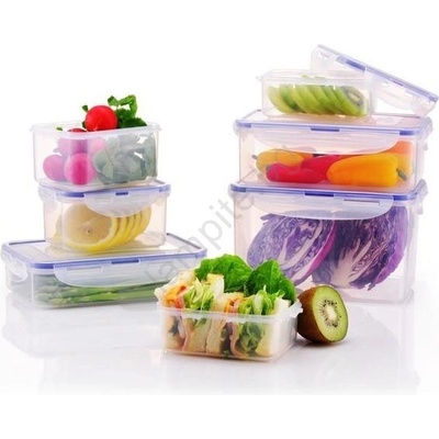 UTC КОМПЛЕКТ 7x Кутия за храна LOCK синьо/прозрачно (UT0072)