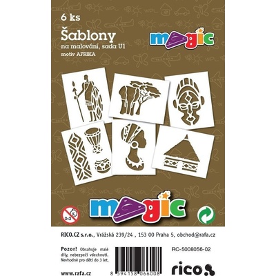 Primo Magic Papírové šablony sada U1 AFRIKA