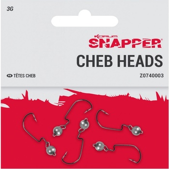 Korum Čeburaška Snapper Cheb Heads vel.4 5g 5 ks