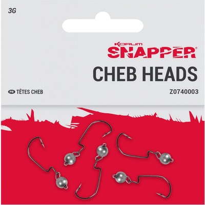 Korum Čeburaška Snapper Cheb Heads vel.4 5g 5 ks