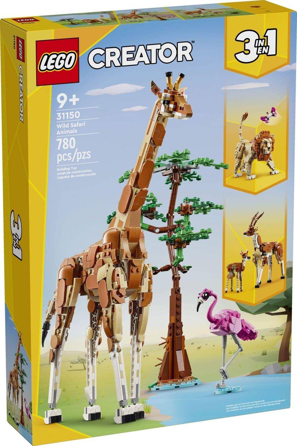 ミニチュア 38cm 三味 LEGO® Creator 3-in-1 - Wild Safari Animals (31150) от 48,99 € (95