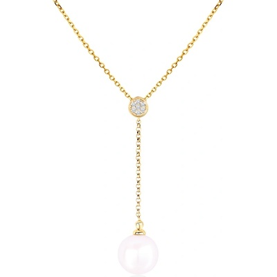 SAVICKI Колие с топче Savicki: злато, перла, диаманти