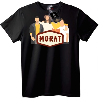 NOONEBRAND Тениска MORAT Групова - XXS, Black