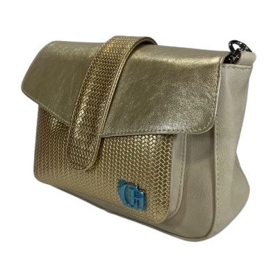 Dámská společenská crossbody kabelka Chiara Pandora zlatá