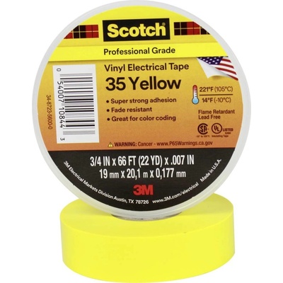 Scotch 35 izolační páska 20 m x 19 mm žlutá