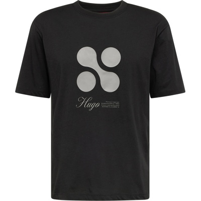 HUGO Тениска 'Dooling' черно, размер XL