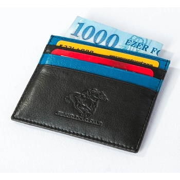 Grand Polo Club GPC POLO Кожен картодържател E-188-Black-Blue 9979162 (265627_Черно)
