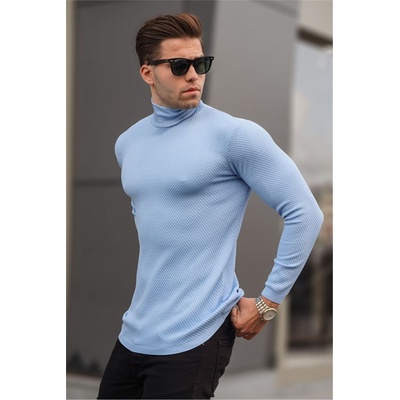 Madmext Мъжки пуловер 6306 - Светлосин #362919 (362919_Синьо)