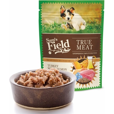 Sam's Field True Meat Puppy Turkey with Salmon & Linseed Oil 260 g