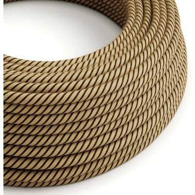 Creative Cables ERD21 3x0,75mm² pruhy tabák 1 m