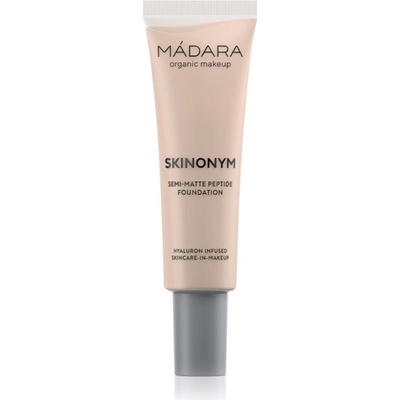 Mádara Skinonym Semi-Matte Peptide dlhotrvajúci make-up s peptidmi Ivory 20 30 ml