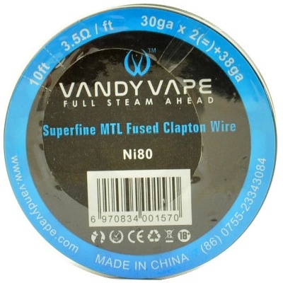 Vandy Vape Superfine MTL odporový drát Ni80 3m – Zboží Mobilmania