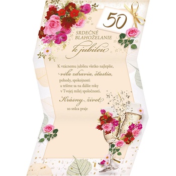 ARGUS Blahoželanie k 50. narodeninám 15-7077/50
