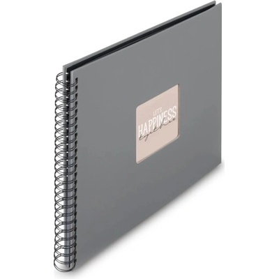 Fotoalbum Hama FINE ART, 50/36x32 - kroužková vazba, kamenná