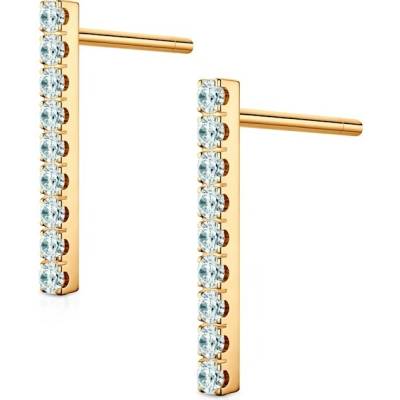 SAVICKI Náušnice Share Your Love žluté zlato laboratorní diamanty SYL-K04-BR-018-LAB-Z