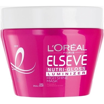 L'Oréal Elséve Nutri Gloss Luminizer maska na vlasy pro oslnivý lesk 300 ml